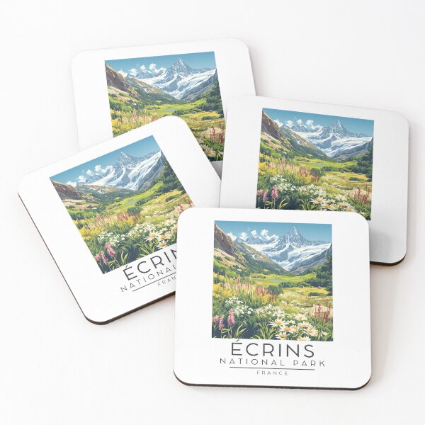 Item preview, A Vintage Travel Poster of Écrins National Park - France  designed and sold by GoodOldVintage.