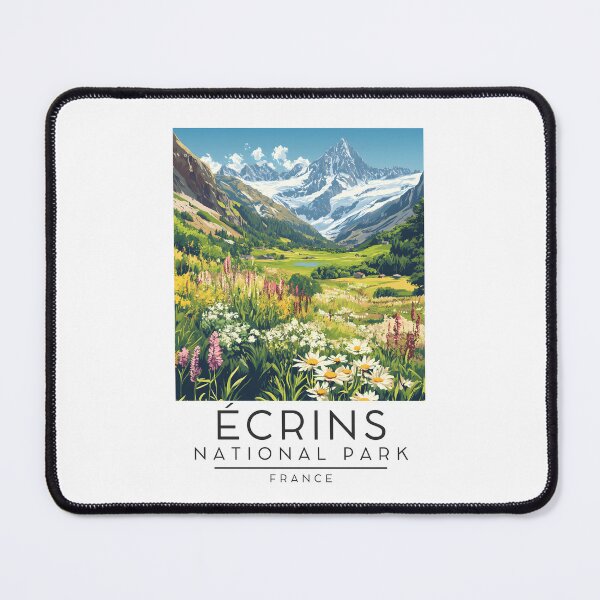 Item preview, A Vintage Travel Poster of Écrins National Park - France designed and sold by GoodOldVintage.