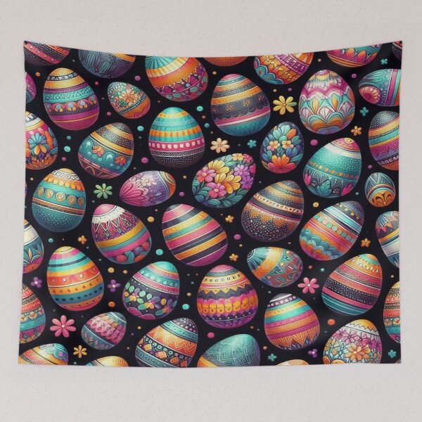 Item preview, Multicolored Easter Eggs Pattern Premium Cool Trendy Best Gift designed and sold by Imaginarium of Chaos falcon88 .