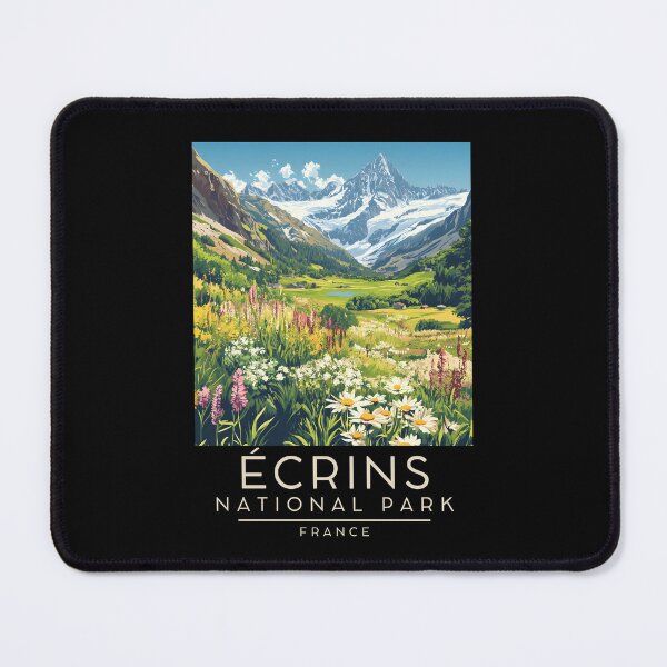 Item preview, A Vintage Travel Poster of Écrins National Park - France  designed and sold by GoodOldVintage.