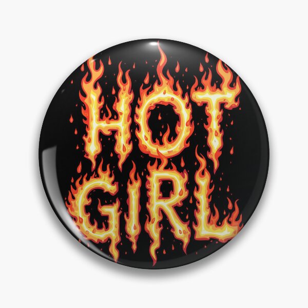 Item preview, Hot Girl Fiery Text Design designed and sold by Quirky Shirts.