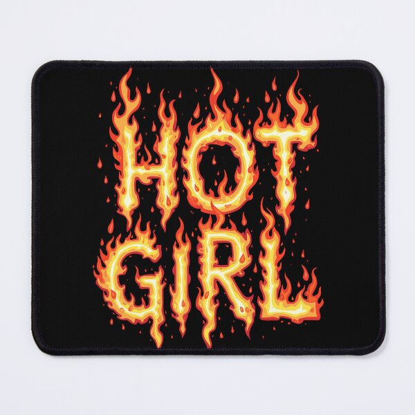 Item preview, Hot Girl Fiery Text Design designed and sold by Quirky Shirts.