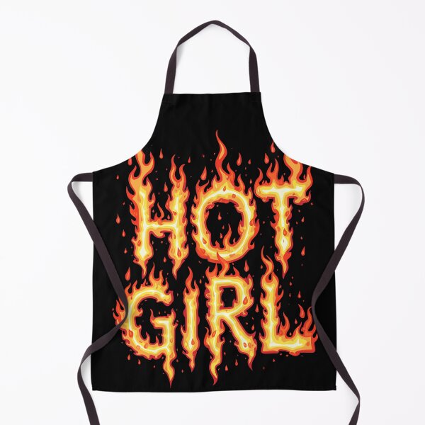 Item preview, Hot Girl Fiery Text Design designed and sold by Quirky Shirts.