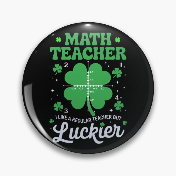 Item preview, Funny Math Teacher Like A Regular Teacher But Luckier, Gift Four St Patreck's Day 2025 designed and sold by ArtByKatti.