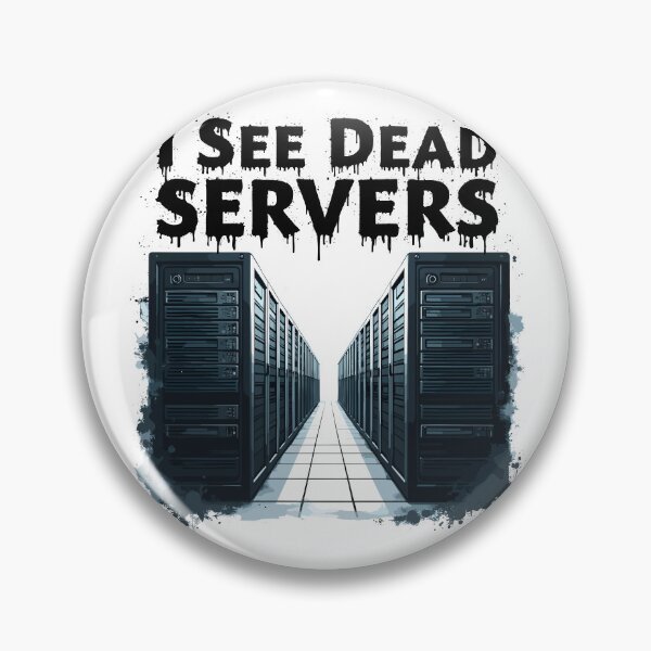 Artikelvorschau, Futuristischer Datenserverraum Ich sehe tote Server entworfen und verkauft von Quirky Shirts.