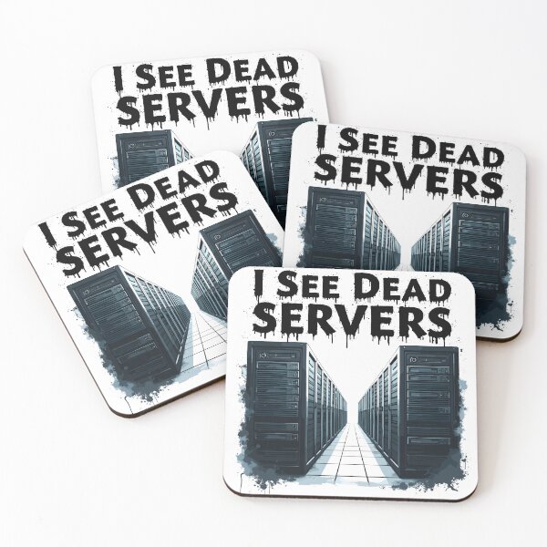 Item preview, Futuristic Data Server Room I See Dead Servers designed and sold by Quirky Shirts.