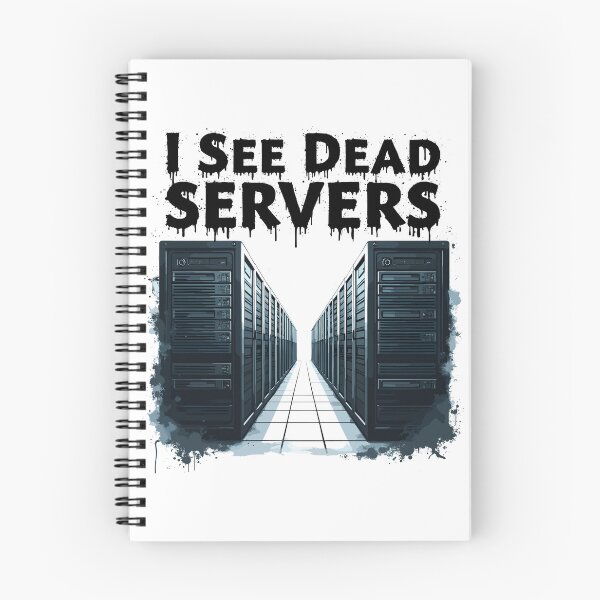 Item preview, Futuristic Data Server Room I See Dead Servers designed and sold by Quirky Shirts.
