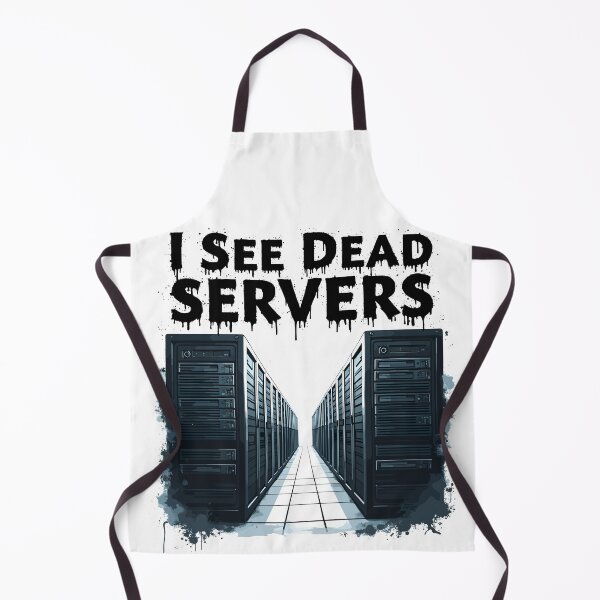 Item preview, Futuristic Data Server Room I See Dead Servers designed and sold by Quirky Shirts.