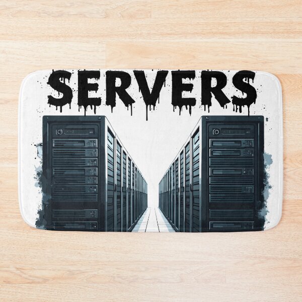Item preview, Futuristic Data Server Room I See Dead Servers designed and sold by Quirky Shirts.