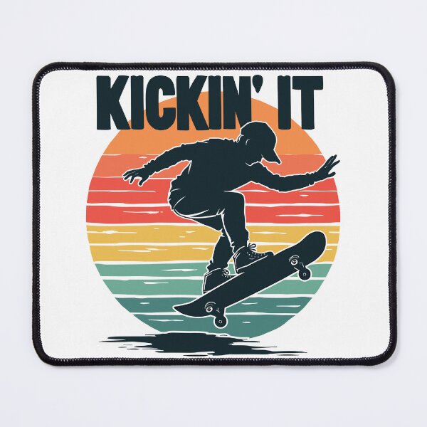 Item preview, Kickin' It Skateboarding Retro designed and sold by Quirky Shirts.