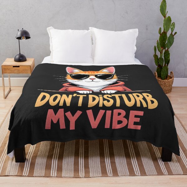 Item preview, Dont disturb my vibe Cat design designed and sold by FoxyJags.