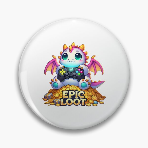 Item preview, Cute Chubby Dragon Gamer – Epic Loot Fantasy Design Art designed and sold by pixelpopplanet.