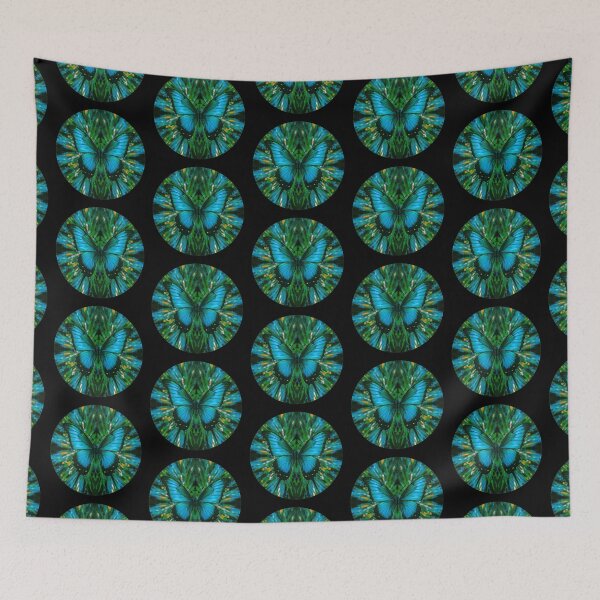 Item preview, Nature's camouflage, perfected wings (blue and green). Mimicry in butterflies designed and sold by MySciPic.