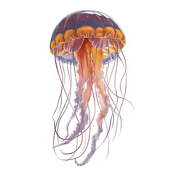 Imagen de la obra Una elegante medusa se desliza por las profundidades. de Ms. Iryna