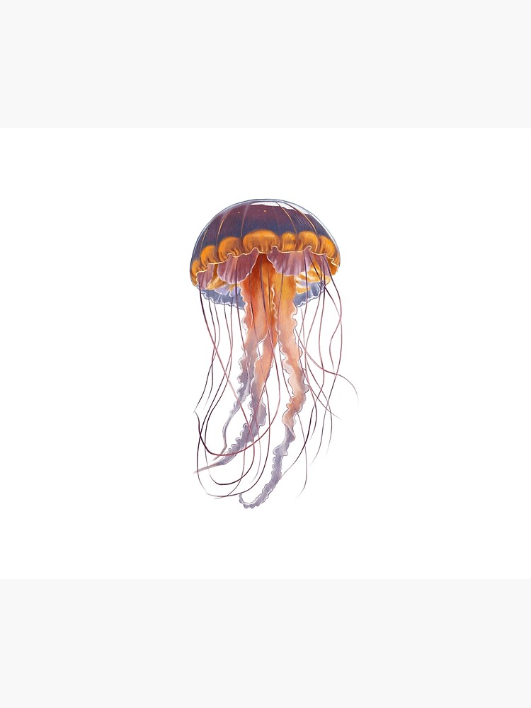 Imagen 6 de 6, Manta con la obra Una elegante medusa se desliza por las profundidades., diseñada y vendida por IraPana.