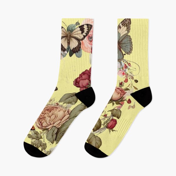Item preview, Vintage Flowers and Butterflies designed and sold by goldcov.
