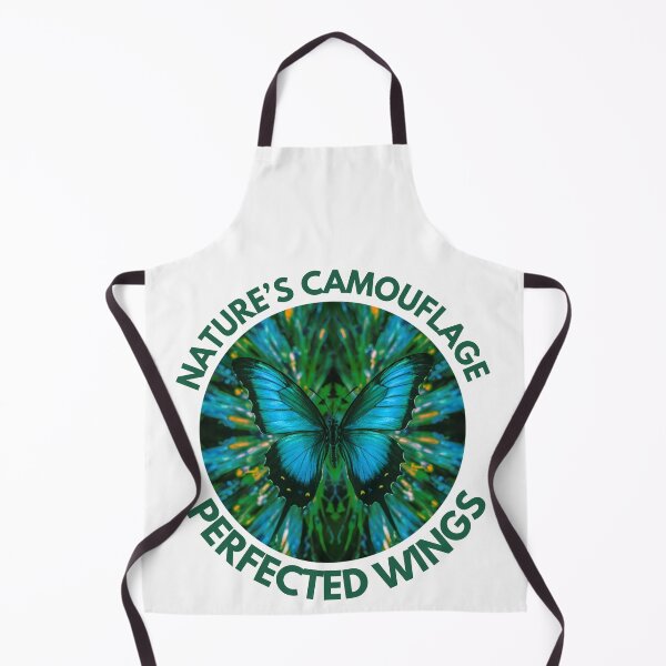 Item preview, Nature's camouflage, perfected wings (blue and green). Mimicry in butterflies designed and sold by MySciPic.