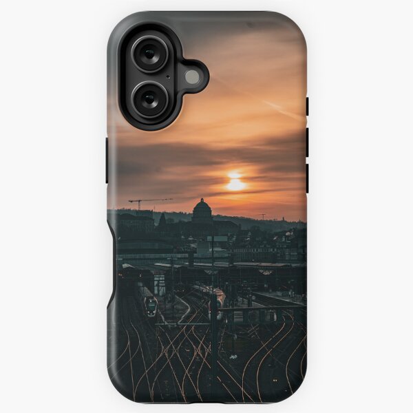 Item preview, Atmospheric sunset over Zurich main station designed and sold by AnteBa.