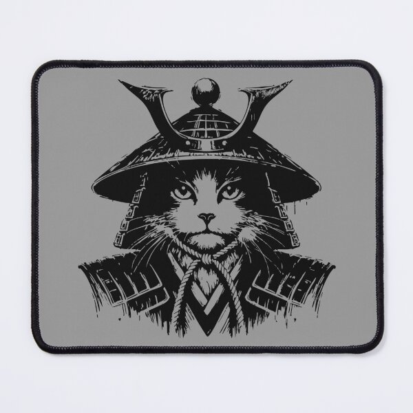 Item preview, Cat Samurai Portrait Ninja Japan Vintage designed and sold by TomFrontierArt.