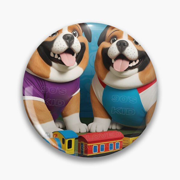 Item preview, two cute adorable laughey dogs designed and sold by The Far Far North.