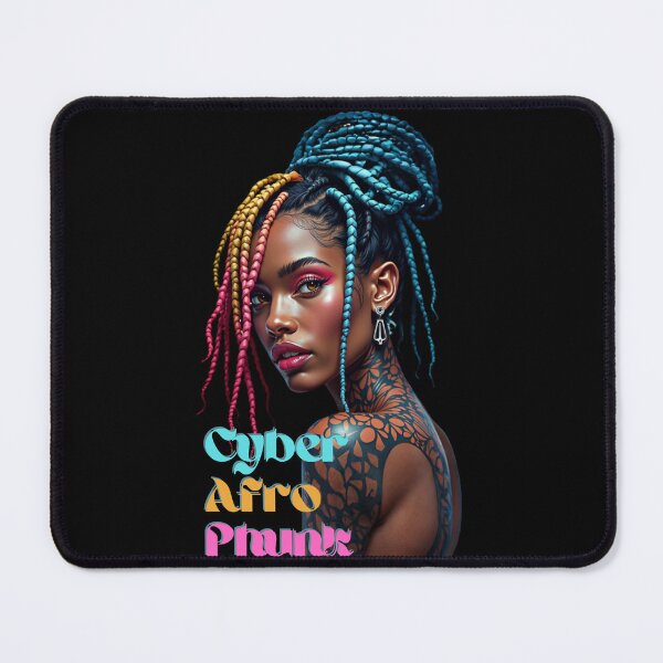 Item preview, Cyber Afro Phunk – Futuristic Afrocentric Beauty Art designed and sold by QPTheeArtist.