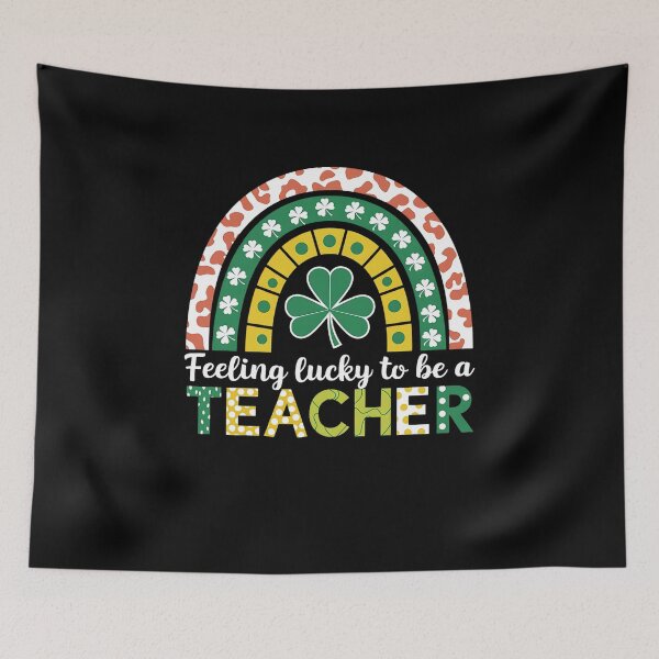 Item preview, Feeling Lucky to Be a Teacher, Gift Four St Patreck's Day 2025 designed and sold by ArtByKatti.