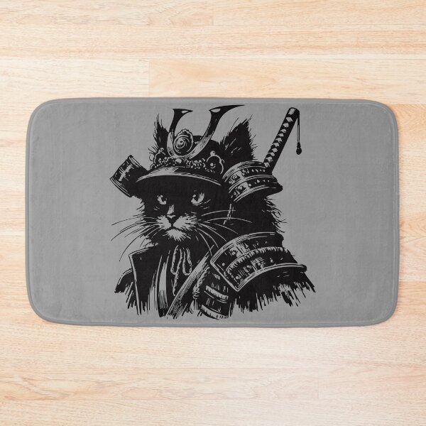 Item preview, Cat Samurai Portrait Japan Vintage designed and sold by TomFrontierArt.