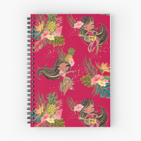 Item preview, Hula Girls Tropical Pattern on Red designed and sold by KaramfilaS.