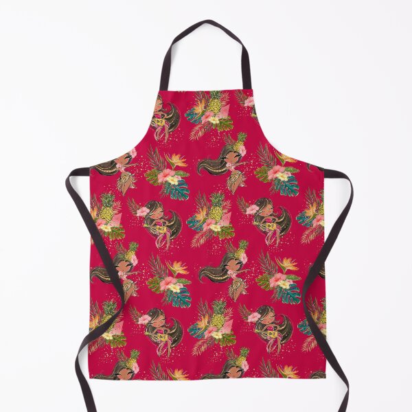 Item preview, Hula Girls Tropical Pattern on Red designed and sold by KaramfilaS.