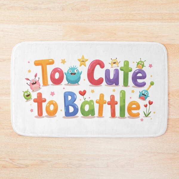 Item preview, too cute to battle  designed and sold by Ismartista.