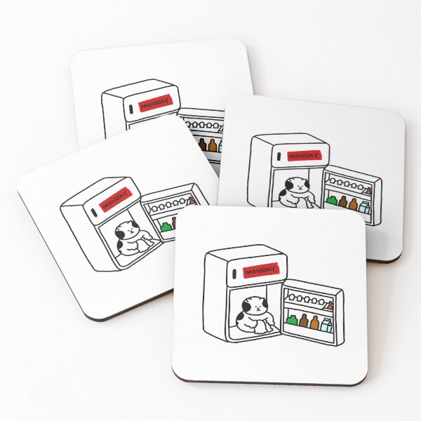 Item preview, a Cat in the refrigerator on Monday designed and sold by superbaechoo.