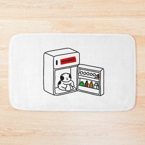 Item preview, a Cat in the refrigerator on Monday designed and sold by superbaechoo.