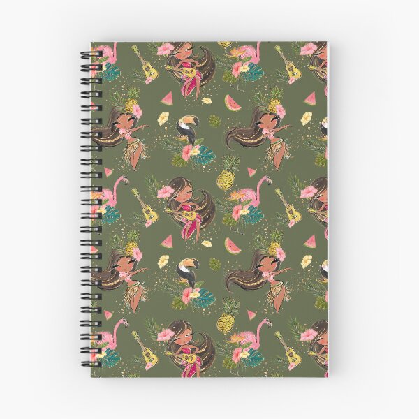 Item preview, Hula Girls Tropical Pattern on Green designed and sold by KaramfilaS.