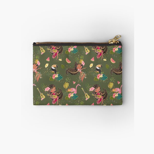 Item preview, Hula Girls Tropical Pattern on Green designed and sold by KaramfilaS.