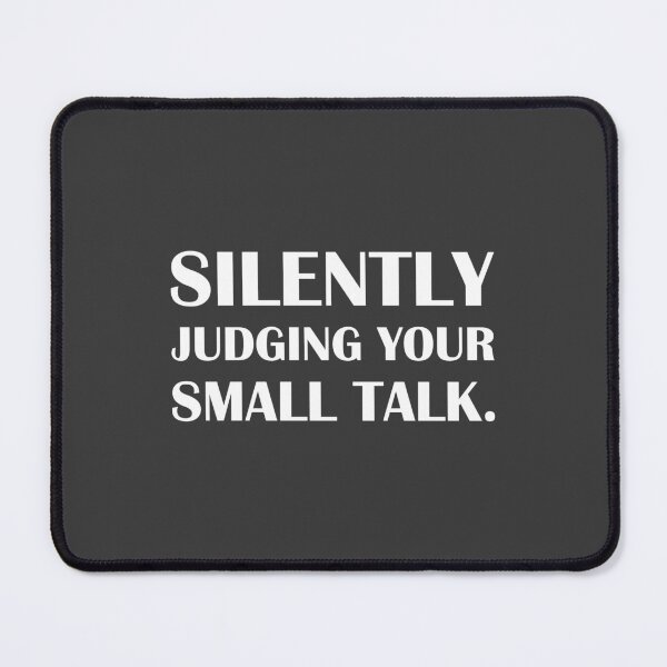 Item preview, Silently Judging Your Small Talk. / Introvert Joke Funny T-Shirt Label designed and sold by introvertvibes.