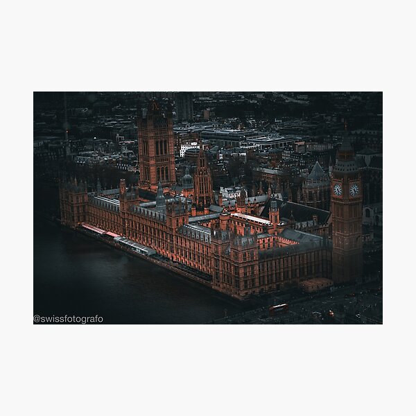 Item preview, Spectacular aerial view of Big Ben in London designed and sold by AnteBa.