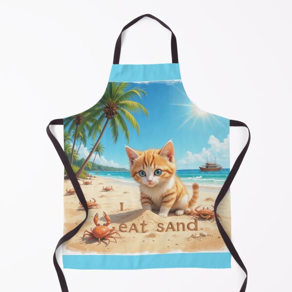 Item preview, Eat sand cute cat designed and sold by Hattan moon.