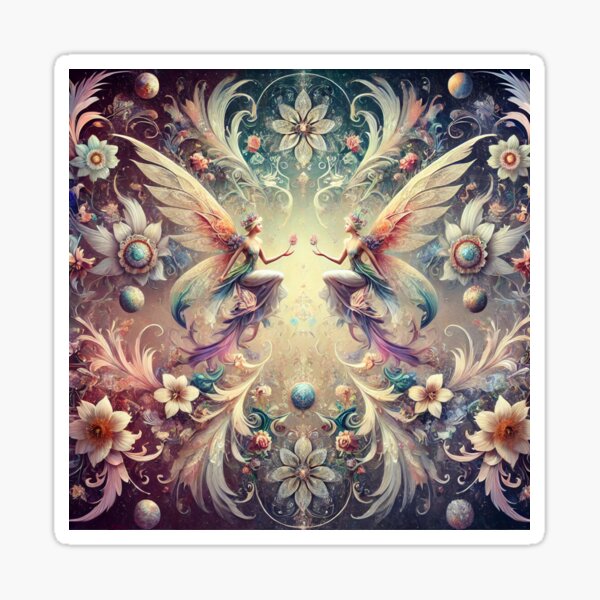 Item preview, Complex Pattern Fairy Girls Painting designed and sold by Q-Arts-Store.