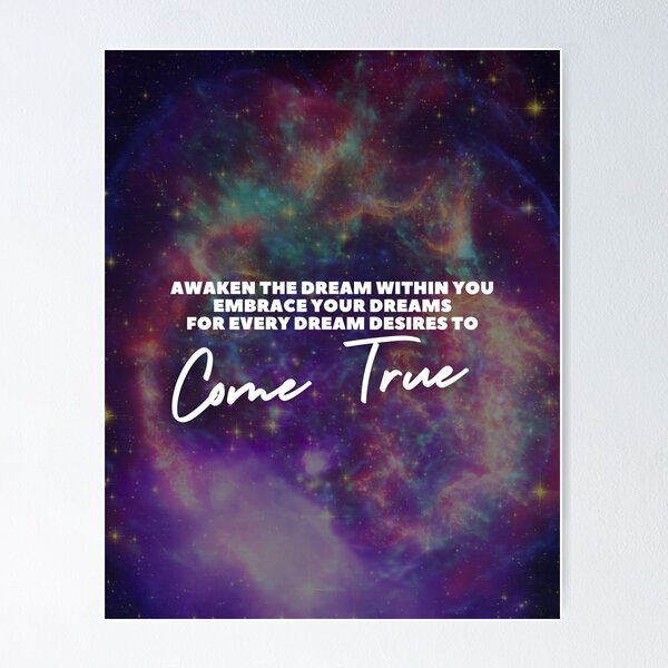 Item preview, Inspiration Dream Art - Motivational Universe Art designed and sold by Soul Aura Art.