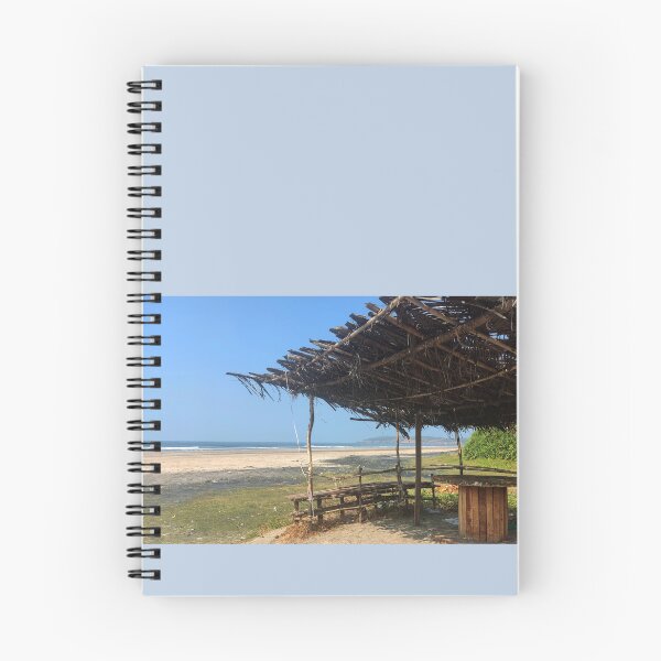 Item preview, wooden construction near Malgund beach in India designed and sold by ZlodziejkaKiwi.