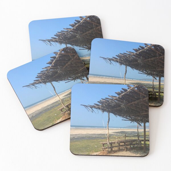 Item preview, wooden construction near Malgund beach in India designed and sold by ZlodziejkaKiwi.