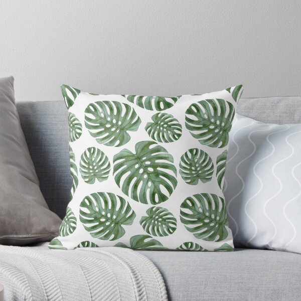 Item preview, monstera plant leaf pattern designed and sold by LivsPlantHouse.