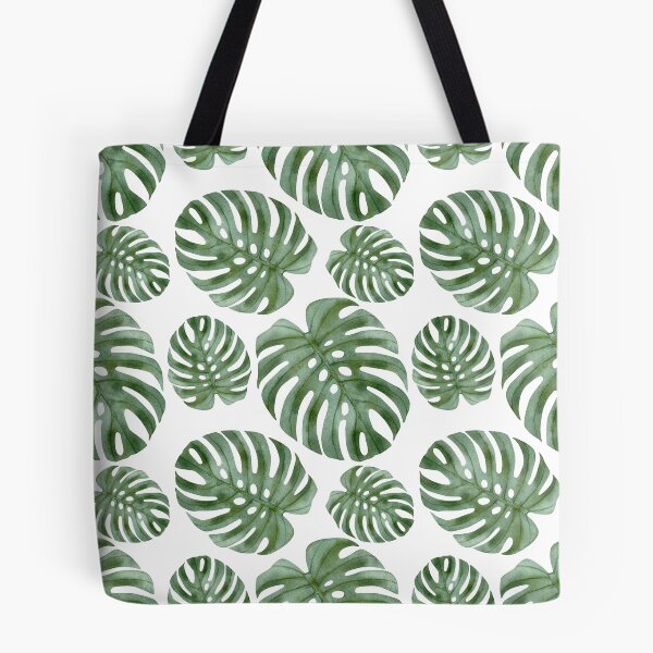 Item preview, monstera plant leaf pattern designed and sold by LivsPlantHouse.