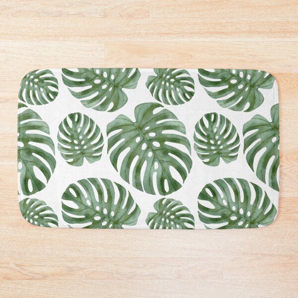 Item preview, monstera plant leaf pattern designed and sold by LivsPlantHouse.