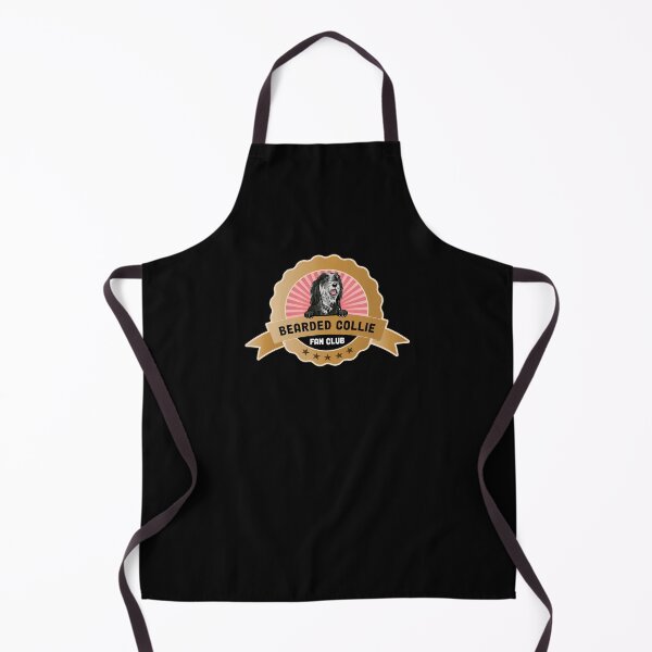 Item preview, Bearded Collie Fan Club Round Peeking Scottish Dog Badge Label designed and sold by eclecTEEq.