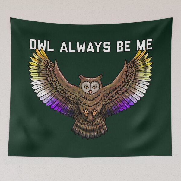 Item preview,  Owl Always Be Me Enby designed and sold by Art by Veya.