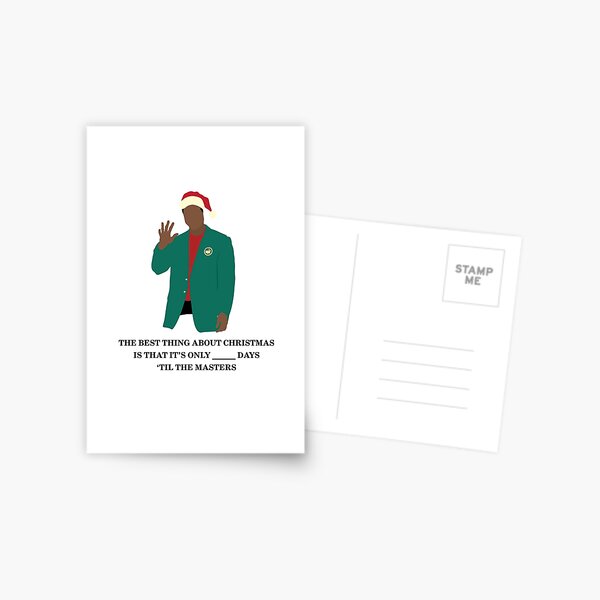 Artikel-Vorschau von Masters Weihnachtskarte: Tiger, designt und verkauft von deepcutgolf.