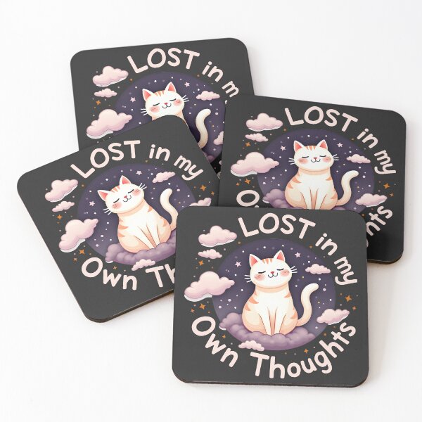 Item preview, "Lost in My Own Thoughts" - Cat Design designed and sold by FoxyJags.