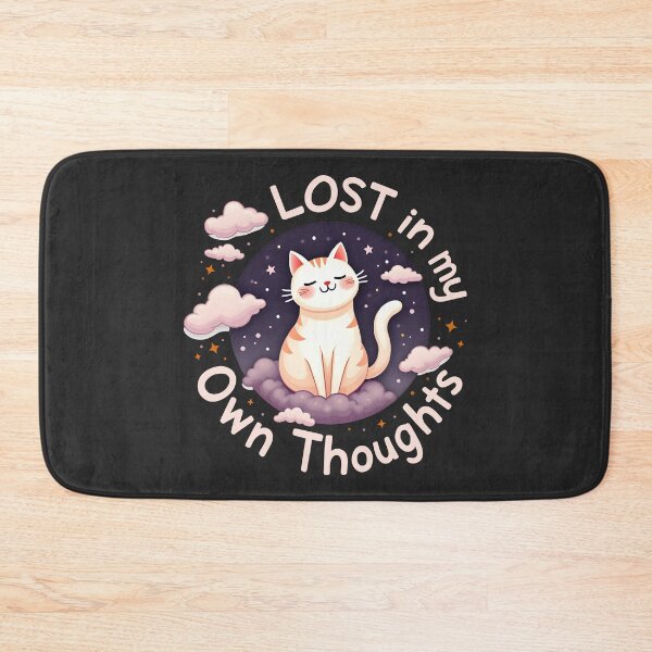 Item preview, "Lost in My Own Thoughts" - Cat Design designed and sold by FoxyJags.