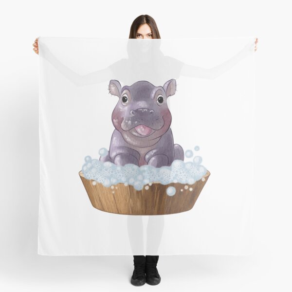 Item preview, Baby hippo in a trough of soapy water designed and sold by IraPana.